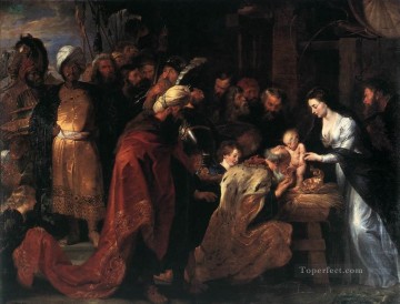  Magi Painting - Adoration of the Magi Baroque Peter Paul Rubens